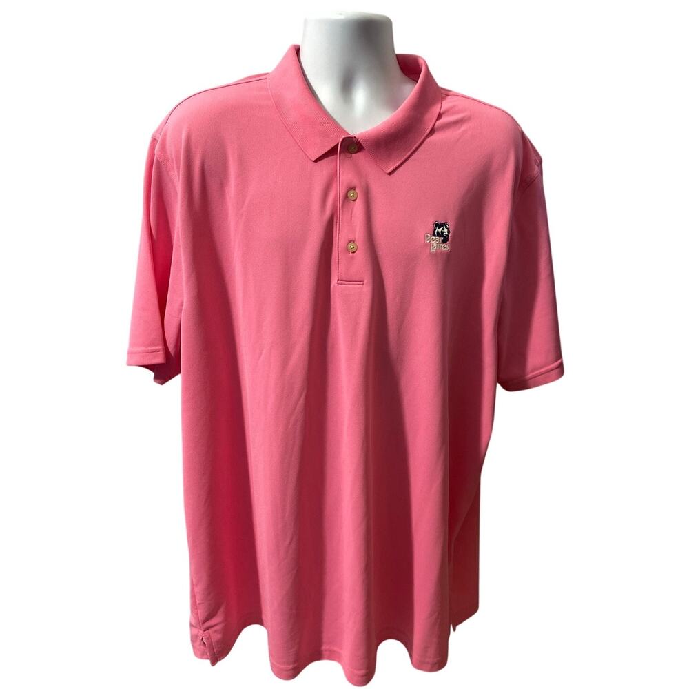 GREG NORMAN Play Dry Pink Golf Polo — Bear Lakes Club Men's 3XL